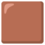 Brown Square emoji, Google design