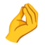 Pinched Fingers emoji on Android