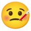Face with Thermometer emoji on Android