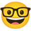 Download Nerd Face emoji, Google style
