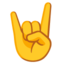 Sign of the Horns emoji, Google design
