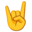 Sign of the Horns emoji on Android