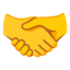 Handshake emoji, Google design