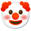 Download Clown Face emoji, Google style