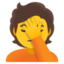 Download Person Facepalming emoji, Google style