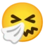 Sneezing Face emoji on Android