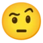 Face with Raised Eyebrow emoji on Android