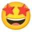 Star-struck emoji on Android