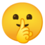Download Shushing Face emoji, Google style