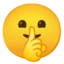 Shushing Face emoji on Android