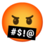 Download Face with Symbols on Mouth emoji, Google style