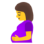 Download Pregnant Woman emoji, Google style