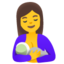 Download Breast-feeding emoji, Google style