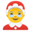 Download Mrs. Claus emoji, Google style