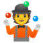 Download Person Juggling emoji, Google style
