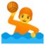 Person Playing Water Polo emoji, Google design