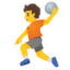 Person Playing Handball emoji, Google design