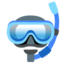 Diving Mask emoji, Google design