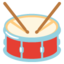 Drum emoji, Google design
