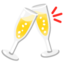 Download Clinking Glasses emoji, Google style