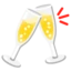 Clinking Glasses emoji, Google design