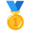 1st Place Medal emoji on Android
