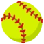 Softball emoji on Android