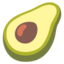 Avocado emoji, Google design
