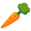 Carrot emoji, Google design