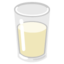 Glass of Milk emoji, Google design