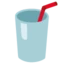 Cup with Straw emoji, Google design