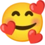 Smiling Face with Hearts emoji on Android