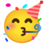 Partying Face on Google