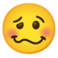 Woozy Face emoji, Google design