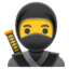 Download Ninja emoji, Google style