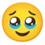 Face Holding Back Tears emoji on Android