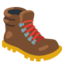 Hiking Boot emoji, Google design