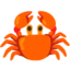Crab emoji on Android