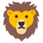 Lion emoji, Google design