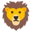 Lion emoji on Android