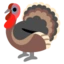 Turkey emoji, Google design