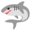 Shark emoji on Android