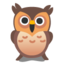 Owl emoji, Google design