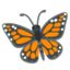 Butterfly emoji, Google design