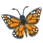 Butterfly emoji on Android