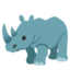 Rhinoceros emoji on Android