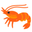 Shrimp emoji, Google design