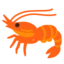 Shrimp emoji on Android