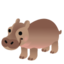 Hippopotamus emoji, Google design