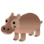 Hippopotamus emoji on Android